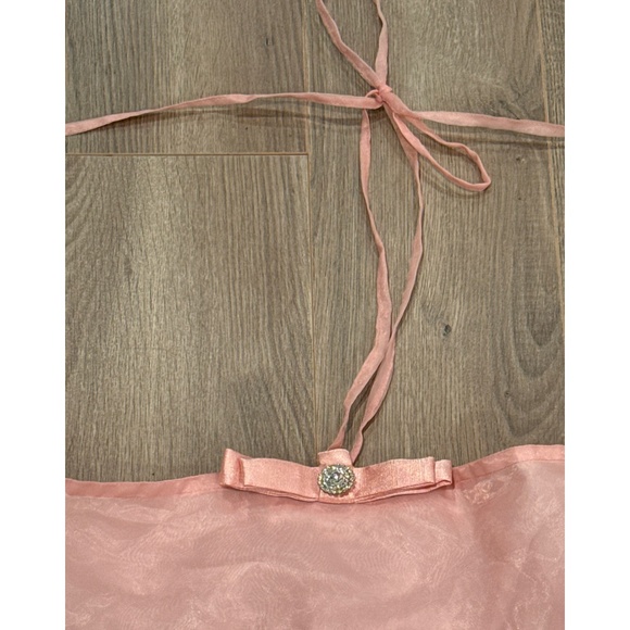 Pink off the shoulder babydoll flowy trapeze dress, size L - Picture 6 of 10